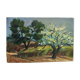 Oil on canvas - Almond in bloom in Provence