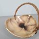 Iridescent ceramic cup or basket / signed / 50s / mid-century / vintage / xxth century
