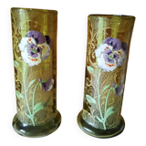 Lot of enameled vases