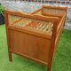 Bed wood and rattan 1960