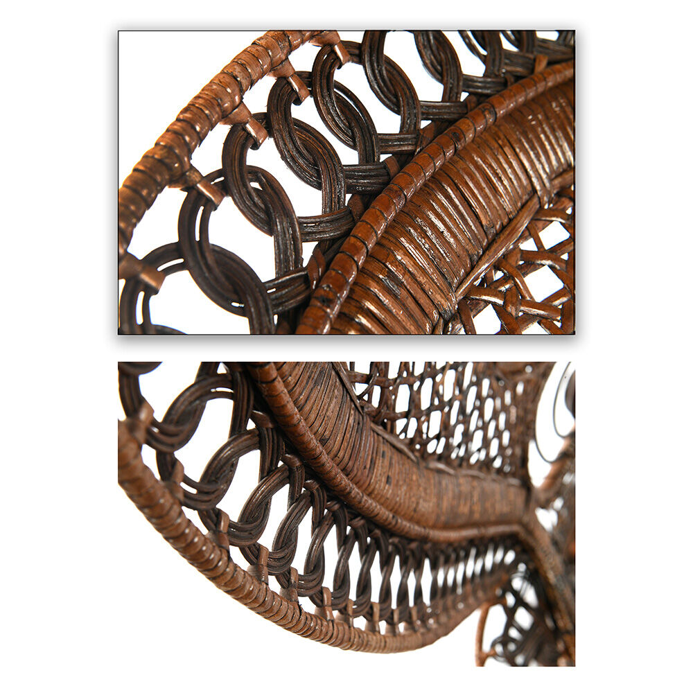 Peacock "emmanuelle" wicker armchair