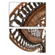 Peacock "emmanuelle" wicker armchair