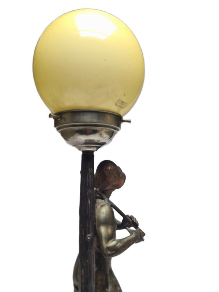 Art Deco bedside lamp, Poland, 1950s