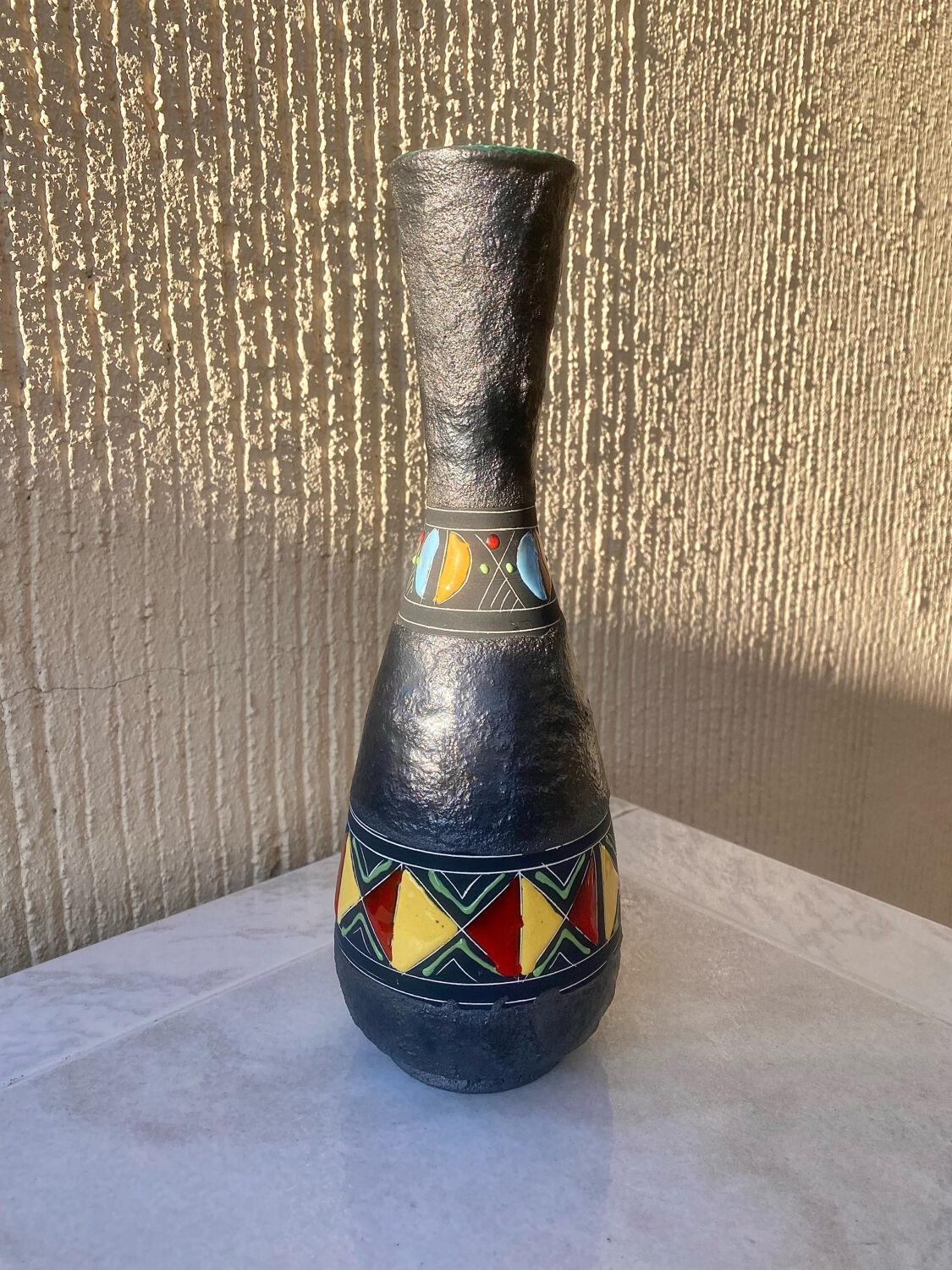 Deruta vase Italy mid-century