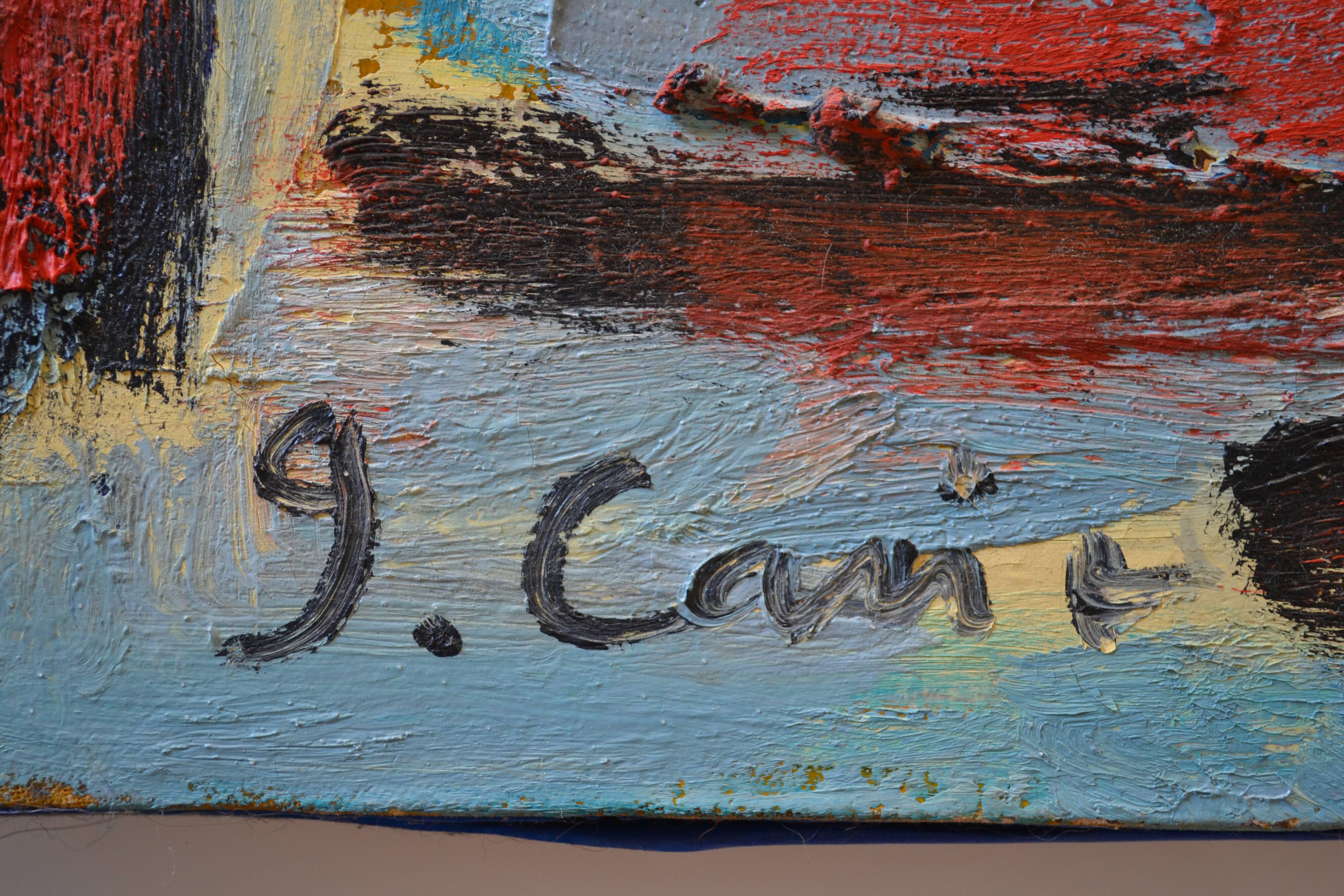 HST abstract painting mid-20th century CoBrA art brut