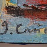 HST abstract painting mid-20th century CoBrA art brut