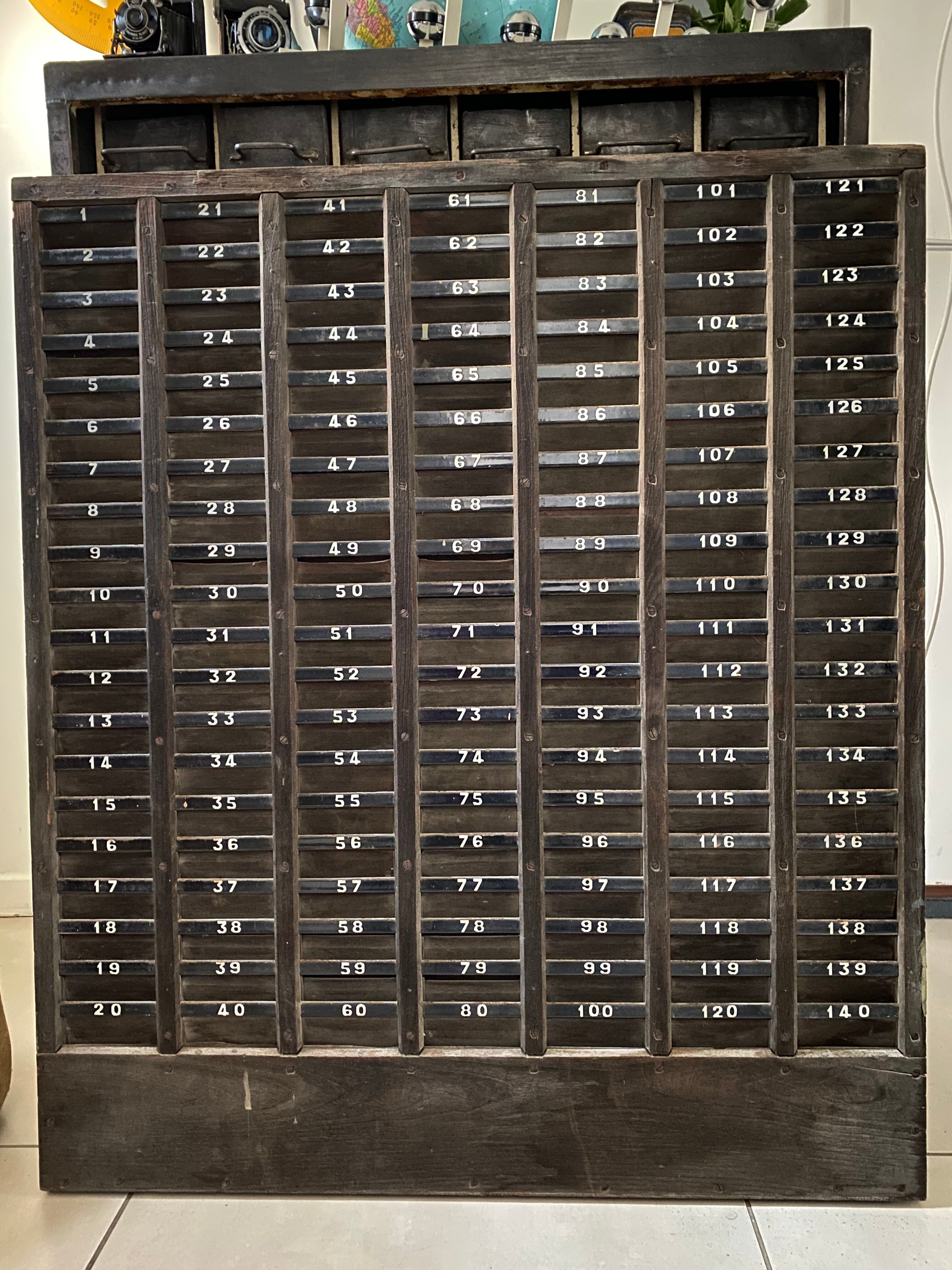Old factory scoreboard or pointer