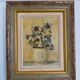 Toile nature morte de F Villeneuve