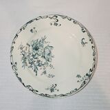 Flat plate of the earthenware factory of Creil and Montereau