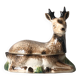 Michel Caugant Terrine deer deer ceramic earthenware vintage