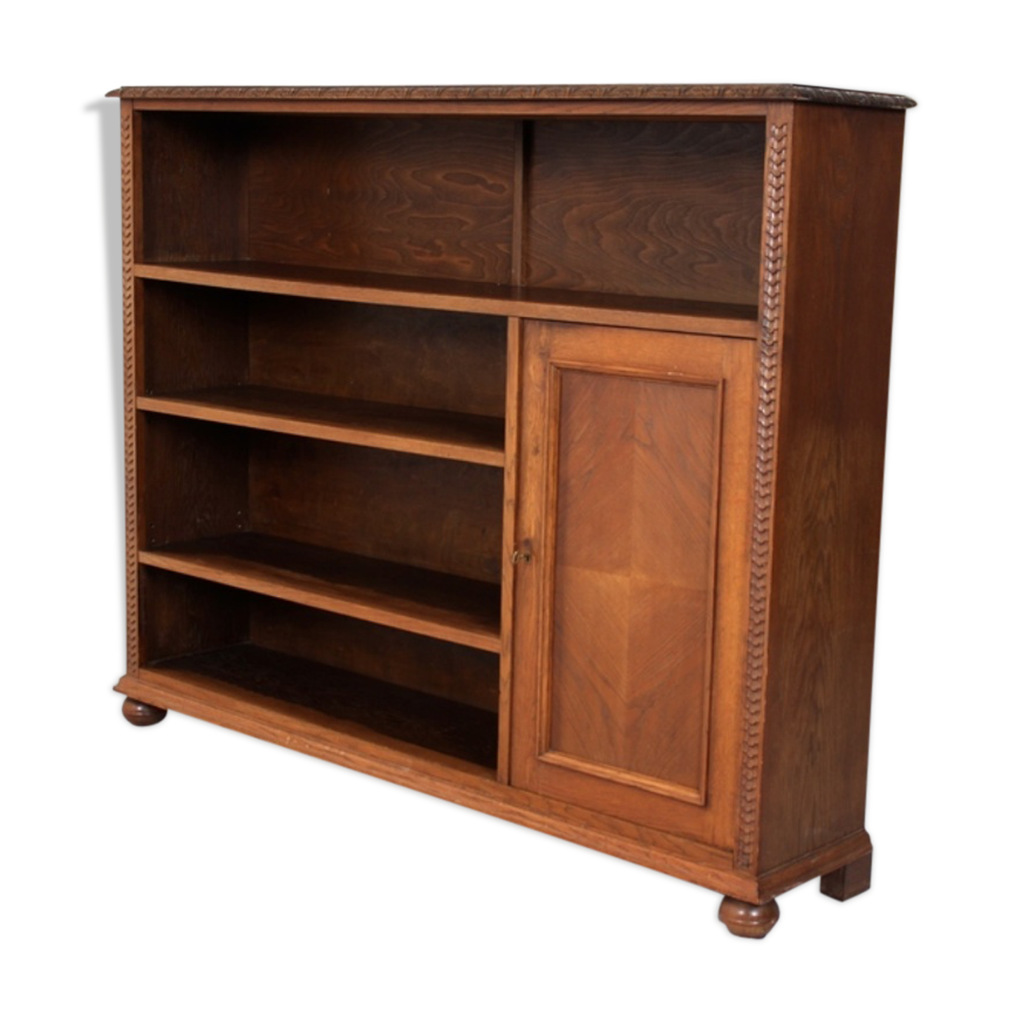 Northern European carved oak library