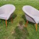 Pair of fiber armchair Miroslav Navratil gray