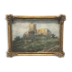 Painting: the castle of brancion signed claude ligonesche