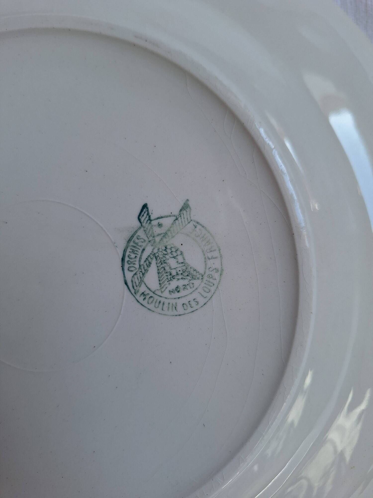 Vintage yellow and pink dinner plates