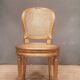 Chaise style Louis XVI en bois doré