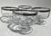 4 Ice cream or fruit salad bowls with mirror edge