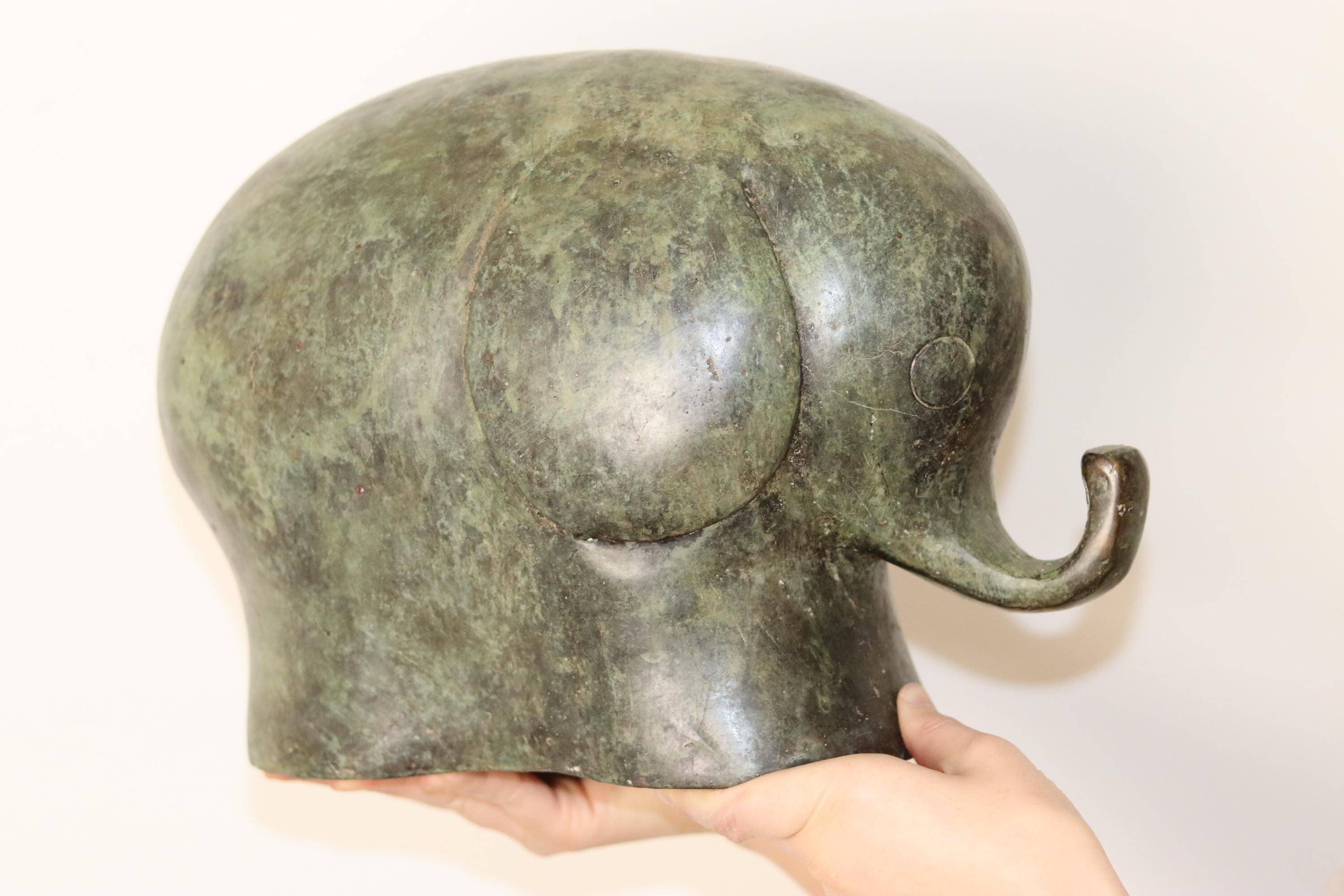 Large Vintage Elephant Sculpture