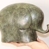 Large Vintage Elephant Sculpture