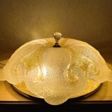 Murano glass effect flush mount light
