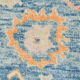 Tapis Oushak moderne bleu clair 6x8, 179x246cm