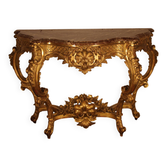 Console régence  bois doré