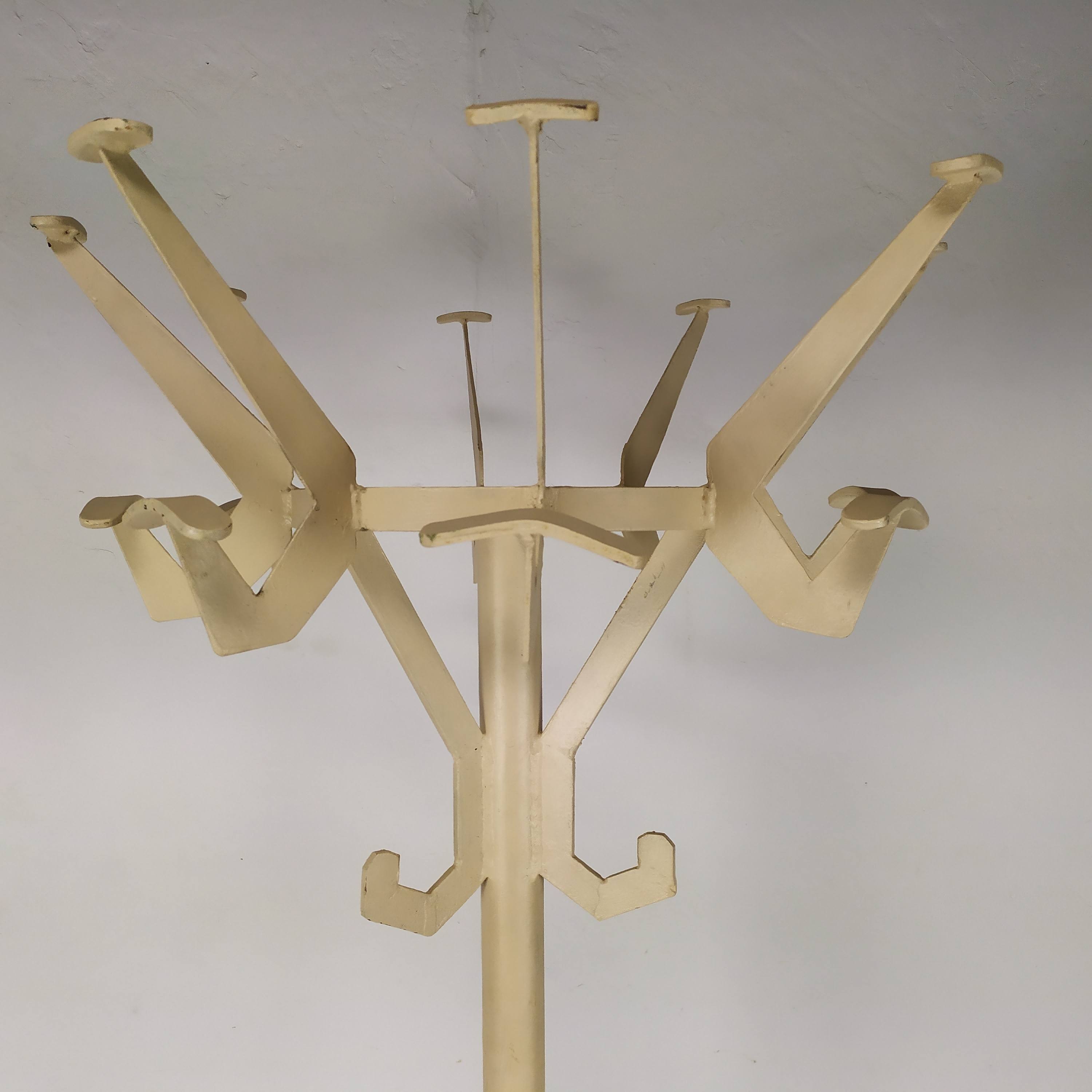 Industrial parrot coat rack