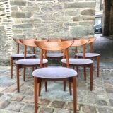 Set of six Harry Ostergaard chairs for Randers Mobelfabrick Denmark 1960