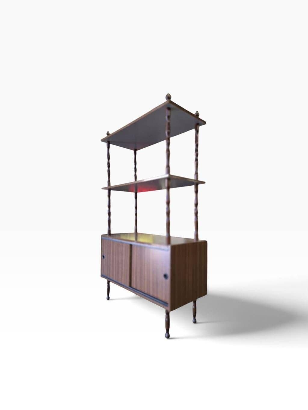 Étagère verticale vintage / présentoir à plusieurs niveaux / armoire