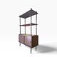 Étagère verticale vintage / présentoir à plusieurs niveaux / armoire