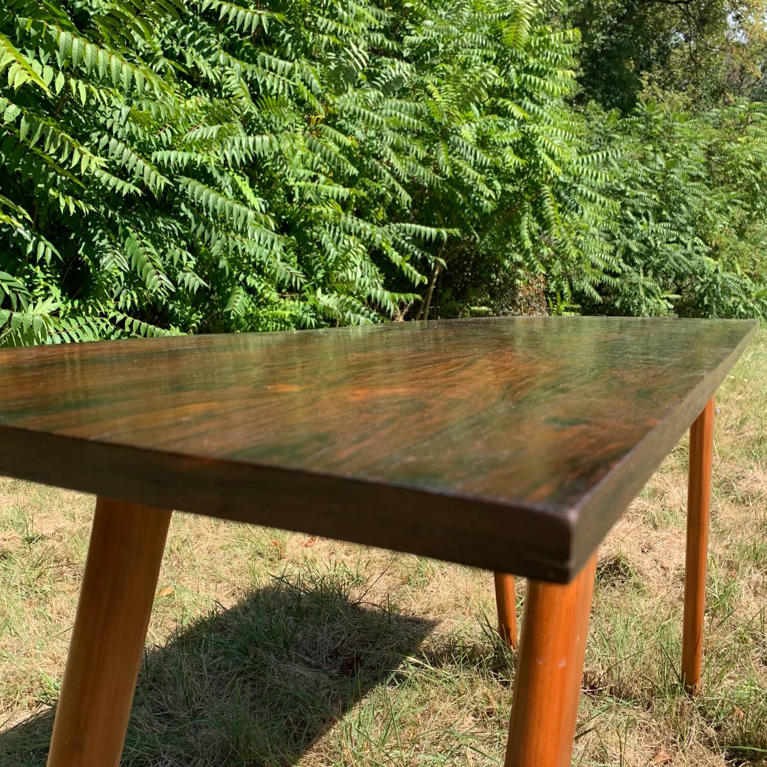 Console brésilienne en palissandre et caviuna, G Scapinelli