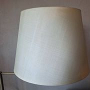 Walter von Nessen brass swivel-arm floor lamp with uplight, 1960s