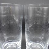 Duo of orangeade glasses