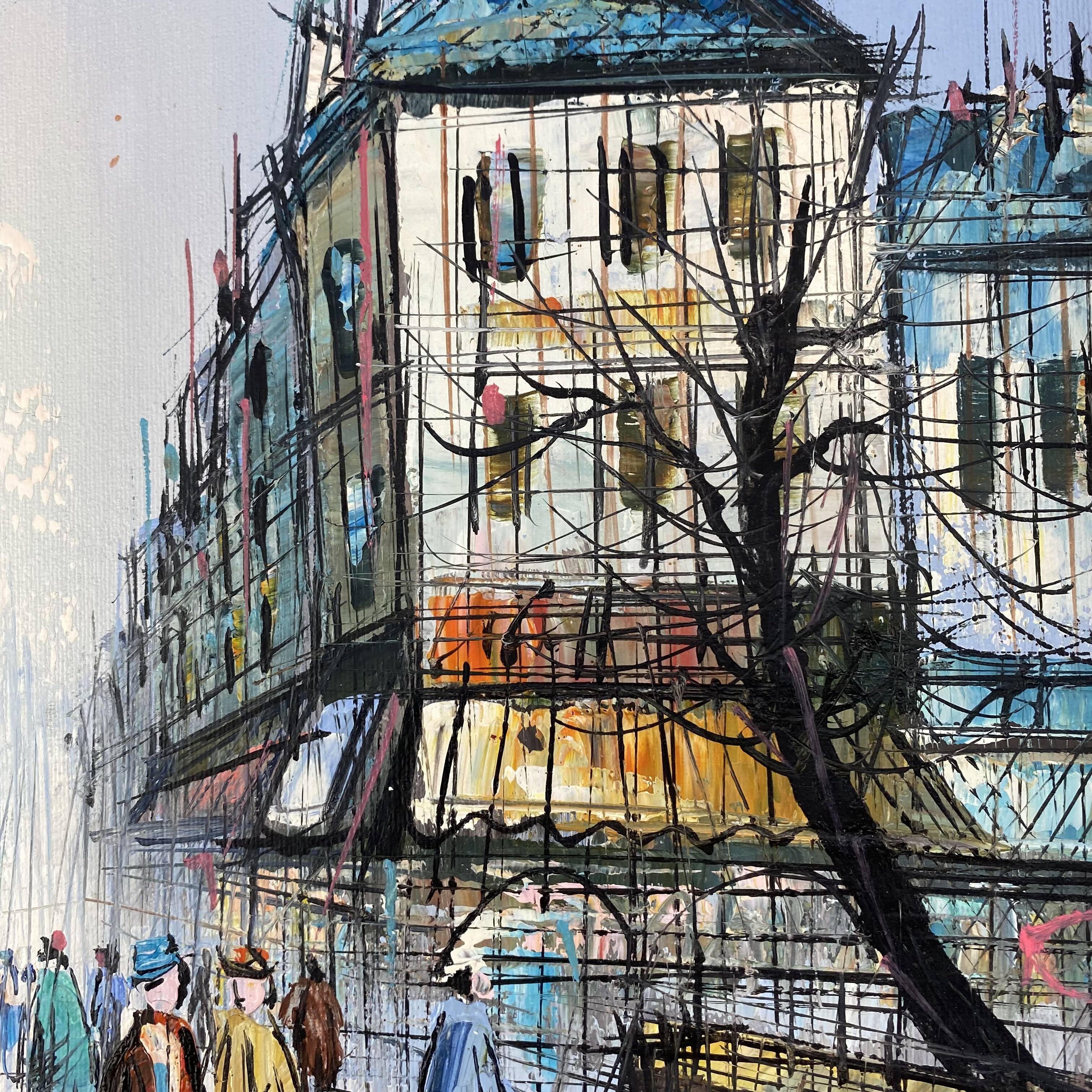 Signed painting by Duchamp on a Parisian street.