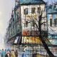 Signed painting by Duchamp on a Parisian street.