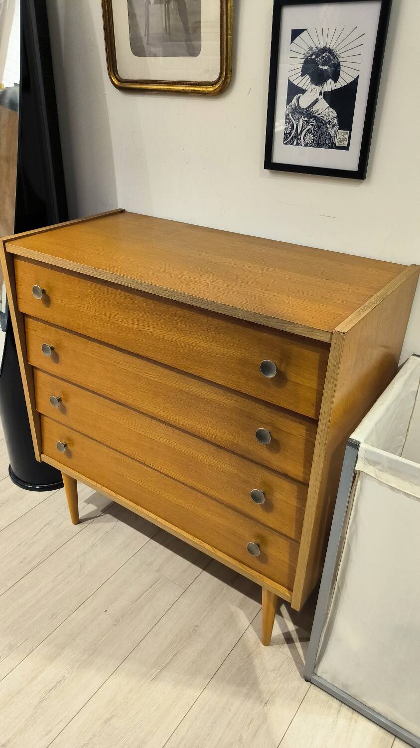 Vintage Scandinavian chest of drawers from the 1960s and 1970s