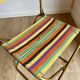 Pair of vintage Lafuma folding chairs model Chantazur Canvas 70s