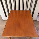 Small teak and beech table - Sweden 1970s