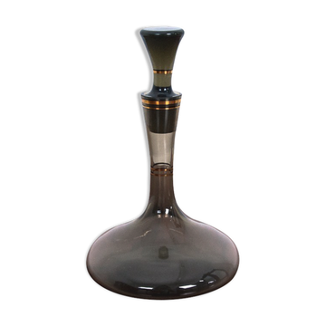 Carafe en verre noir, Pologne, années 1960