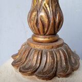 Medicis lamp carved polychrome wood ep 1940