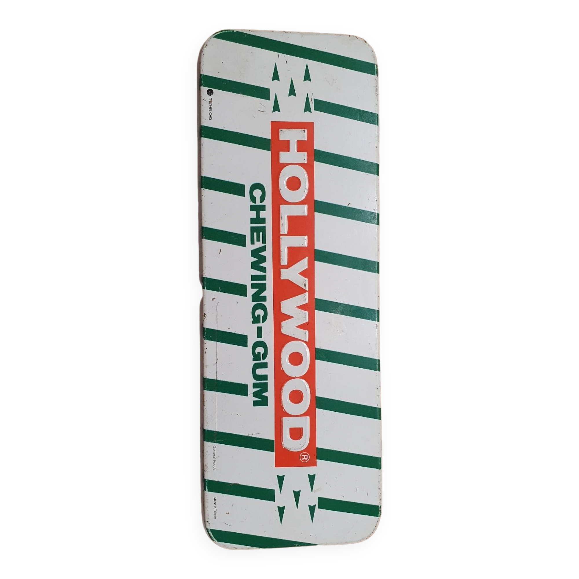 Hollywood Chewing-gum advertising metal box