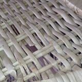Rattan corner shelf
