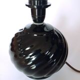 Black ceramic lamp, 1960