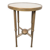 Table d'appoint ronde en cuivre Art Déco par P. Cool, 1933