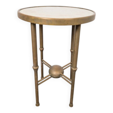 Art Deco Round Copper Side Table by P. Cool, 1933