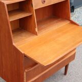 Vintage teak secretary 1960 Denmark