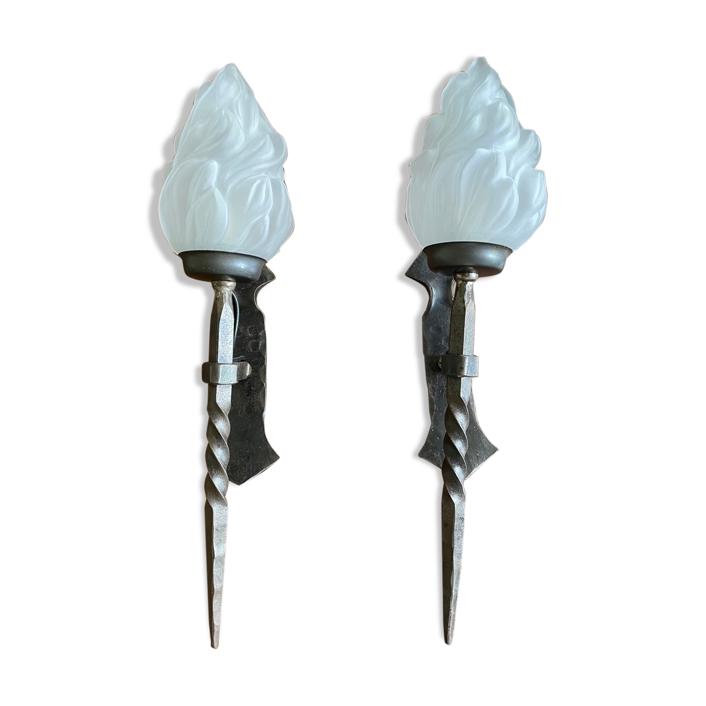 Torch wall lamps