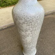 Large floor vase Amphora 137 cm ceramic with pearlescent crystallised glaze.