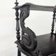 Napoleon III music partition cabinet in blackened wood