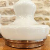 Pair of glass table lamps, Italy, 1960