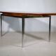 Mid Century Walnut Dining Table with Chrome Base, 1960s